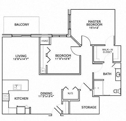 a schematic of a floor plan of a house